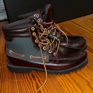 Men's Timberland Brown and Green chucka boots
